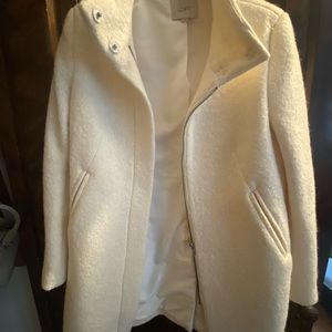 Ivory Winter Coat- Loft